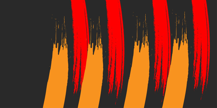 Abstract grunge vector background design featuring a red fire flame pattern and black heart shape texture for a valentine card illustration