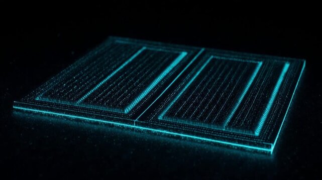 走査型電子顕微鏡 半導体ウェーハダイ ナノスケール シアン擬似カラー