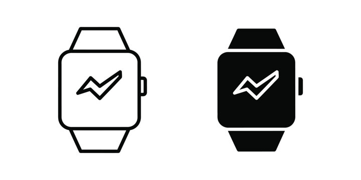 Apple watch faces with messaging app icon in light and dark modes