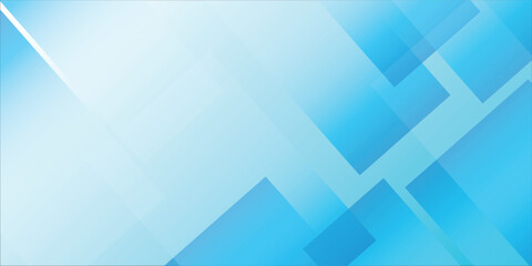 Fototapeta premium Blue Geometric Abstract Background with Gradient Layers, Modern Technology and Fintech Digital Design Template