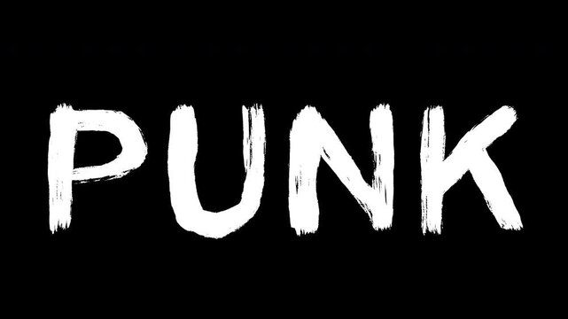 Alternative "Punk," "Music" and "Style" handwritten lettering in jagged, sketchy font. Great for rock concerts, band promos and rebellious lifestyle branding.