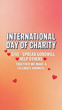 International Day of Charity, kindness and goodwill