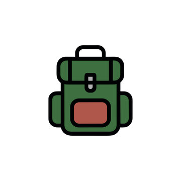 Green Backpack Icon