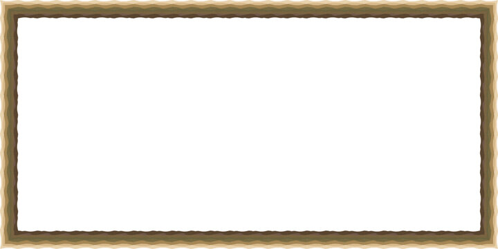 A vintage ornamental border with a textured, rustic finish, perfect for framing photos or documents with a touch of classic elegance