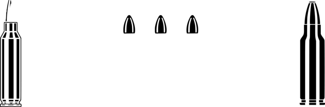 A brass bullet shell casing with intricate black detailing stands upright against a stark white background