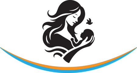 Naklejka premium medical baby care icon design