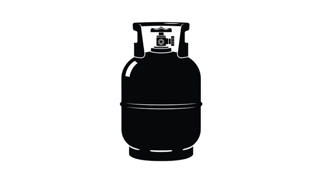 propane tank silhouette on white background high quality professional detailed modern elegant stylish clean crisp vibrant colorful digital creative innovative