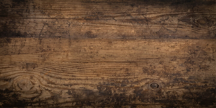 An intriguing shot of aged wood, showcasing its weathered texture and natural grain patterns, perfect for conveying rustic charm and earthy aesthetics. for print, wall art, branding