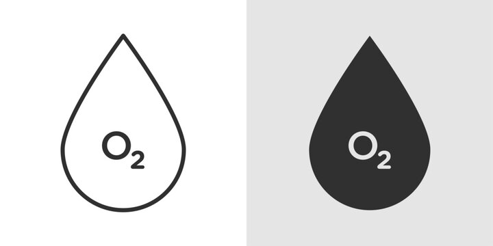 Blood Oxygen Icon representing oxygen levels in the blood, respiratory health, and monitoring of oxygen saturation for overall wellness.