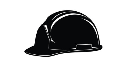 Fototapeta premium hard hat silhouette on white background high quality professional detailed modern elegant stylish clean crisp vibrant colorful digital creative innovative