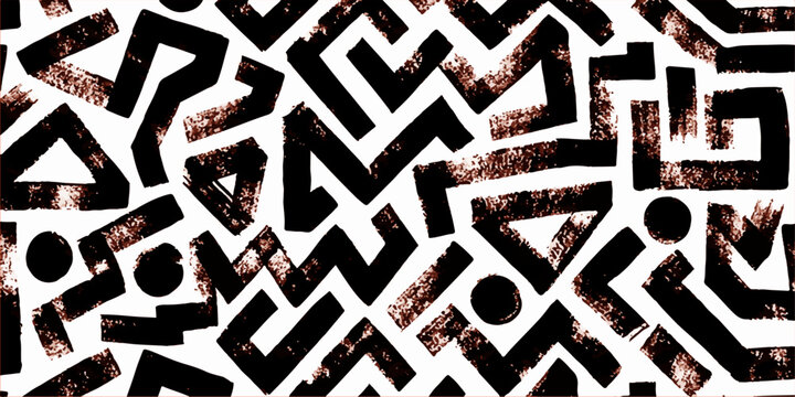 Abstract geometric pattern art. Capturing the energy and intricacy of abstract shapes and black textures in a visual symphony. for website, background, branding