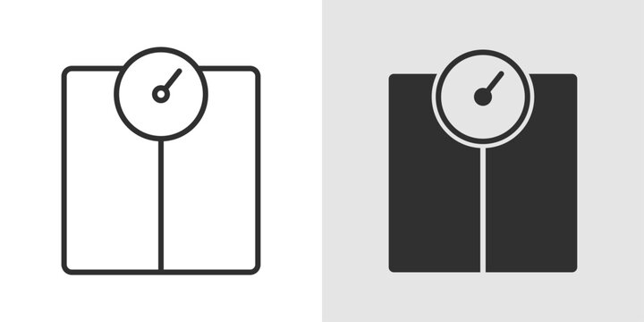Smart Scale Icon representing digital weight measurement, body composition tracking, and health monitoring through connected smart devices.