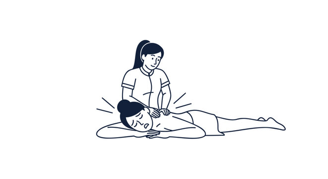 First aid, CPR, cardiopulmonary resuscitation, emergency response, medical vector illustration