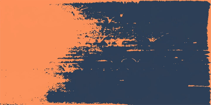 Abstract brushstrokes of deep blue dance across a canvas of muted orange, creating a dynamic visual narrative in a modern and artistic setting. for website, background, branding