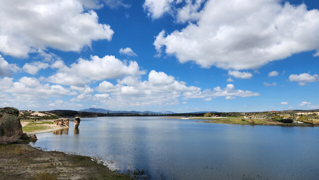 Emre Lake, located between D&ouml;ğer town and Bayramaliler village in the İhsaniye district of Afyonkarahisar, Turkey, is considered the natural gem of the Phrygian Valley 