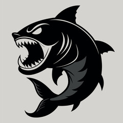 Fototapeta premium large catfish powerful jaw 