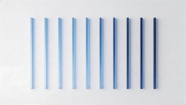 Blue vertical bars on white background
