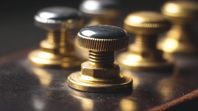 macro details of guitar tuning pegs rosin and mixer knobs, tactile surfaces, realistic lighting, high detail close up textures