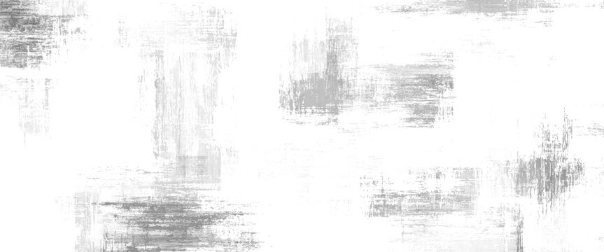 White and grey textured background with distressed brush strokes and abstract paint splatters
