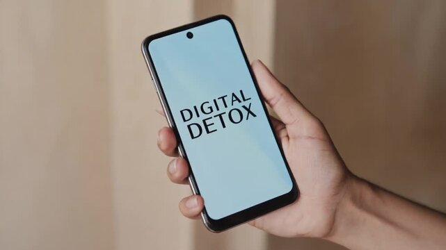 Mobile digital detox. Vacation.