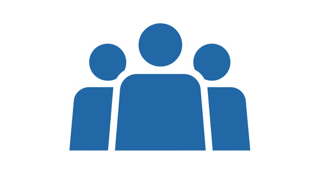 Group Icon Depicting a Collective Entity Representing People or Teamwork