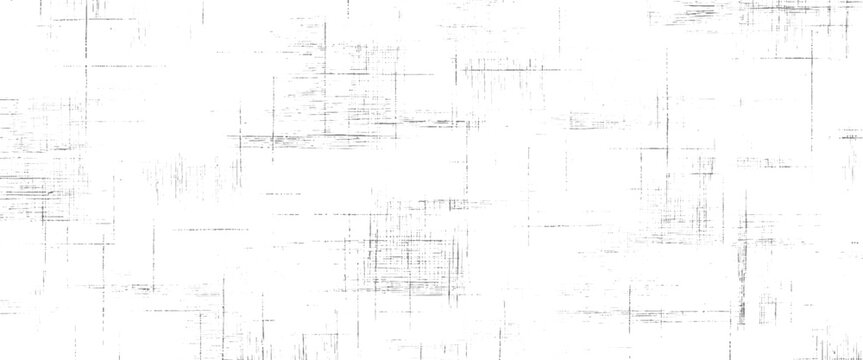 White background with scattered dark grey horizontal and vertical lines and dots creating a textured grid pattern