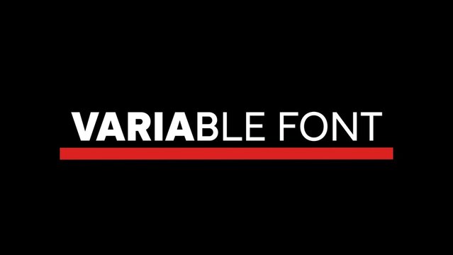 Business Presentation Clean Lower Third (Variable Font)