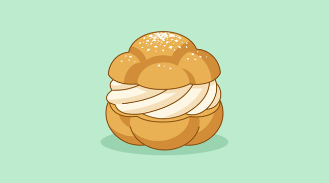 Cream Puff Pastry Dessert Sweet Treat.
