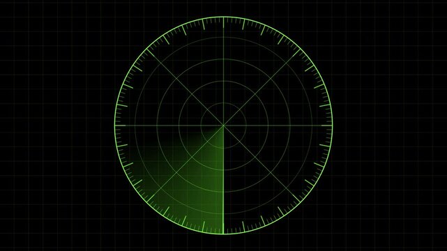 Radar sweep overlay screen navigation military system detection sonar