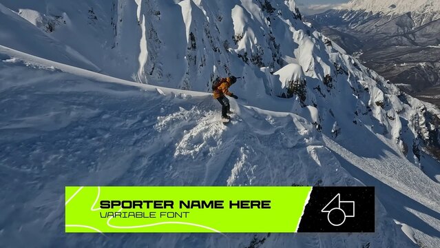 Sport Big Bold Lower Third With Logo (Variable Font)