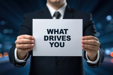 Obraz premium A Professional Asking the Question What Drives You