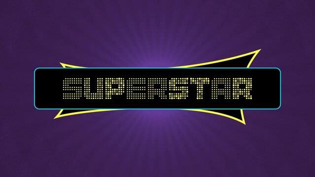 Superstar Glowing Text Famous Title (Variable Font)
