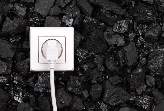 Using coal as a source of electricity concept