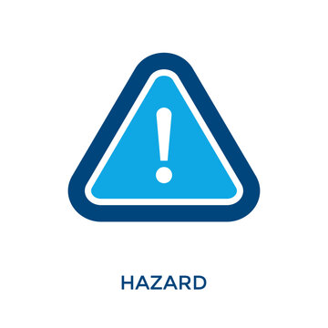 Hazard Icon Dual Tone Style. Vector Illustration For Graphic Design