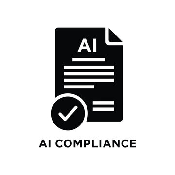 ai compliance document icon with checkmark on white background high quality professional detailed modern elegant stylish clean crisp vibrant colorful