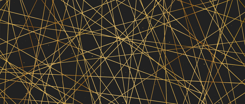 Straight random chaotic geometric lines form striking abstract vector pattern with irregular angles chaotic arrangement create bold monochrome texture creative contemporary illustration background.
