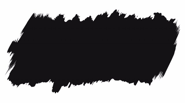 Grunge Brush Stroke Frame Overlay Paint Ink Banner Alpha Channel