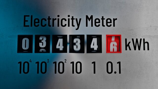 Close-up view of electrometer measuring 5