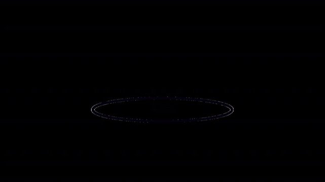 Line art animation of water droplet falling into surface, creating ripple wave effect for nature and digital projects in alpha channel