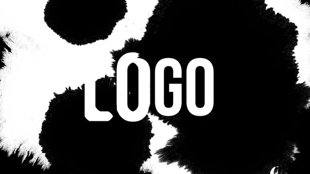 Logo Ink Splash &ndash; Liquid Ink Splash Logo Reveal Animation, Dynamic Paint Burst Effect, Artistic Fluid Branding Intro for Creative Promo and Video