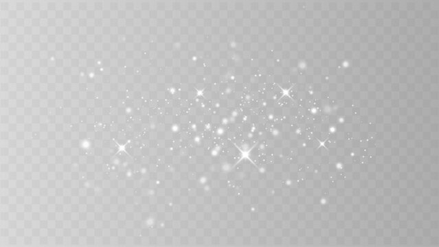 Festive Bokeh Lights with Snow Particles and Glow Effect