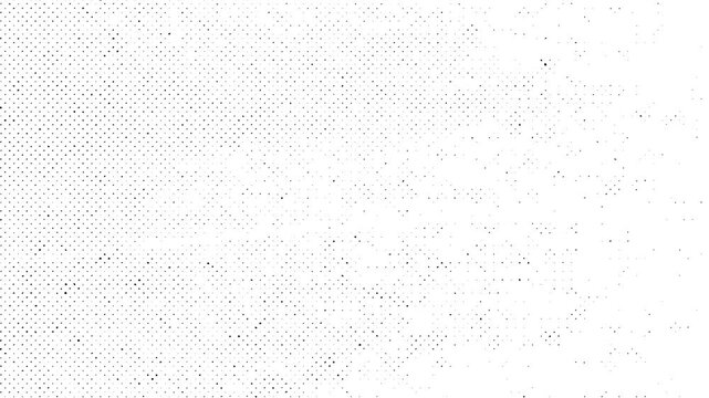 Grunge Halftone Grain Texture Background,
Flickering black stipple dots and distressed grain pattern over a white artistic backdrop.