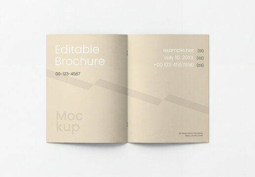Open View Brochure Mockup