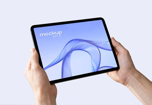 Tablet Mockup in Hand