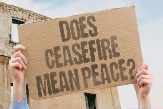 "Does Ceasefire Mean Peace?" research examines ceasefire measurably as insufficient for lasting adult peace outcomes. WAR. REAL. LIFE. MODERN. HUMAN.