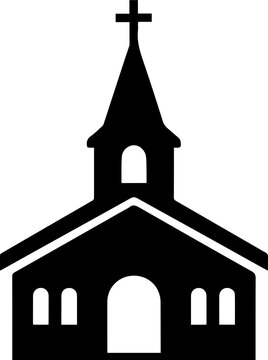 Church Silhouette with Steeple