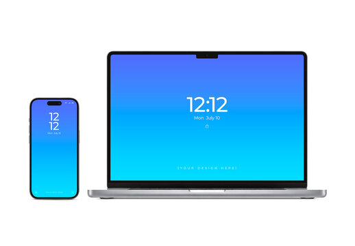 Laptop and Smartphone Mockup