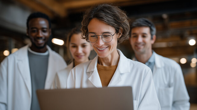 Bone marrow transplant hematologist reviewing CRISPR sickle cell gene correction efficiency data with hospital research ethics board members, multicultural medical committee evaluating pediatric tri