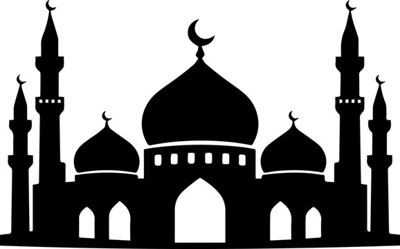 Mosque black icon