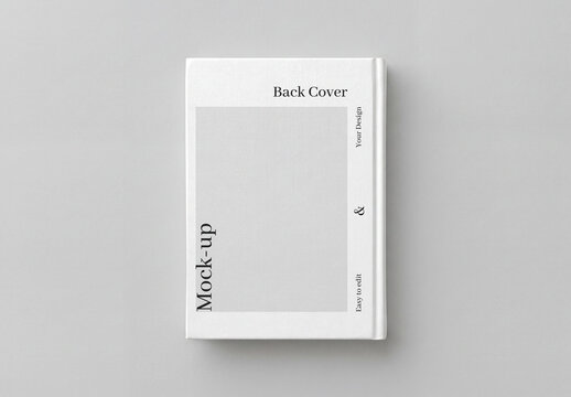 Book Back Cover Mockup